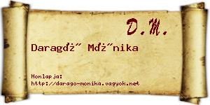 Daragó Mónika névjegykártya